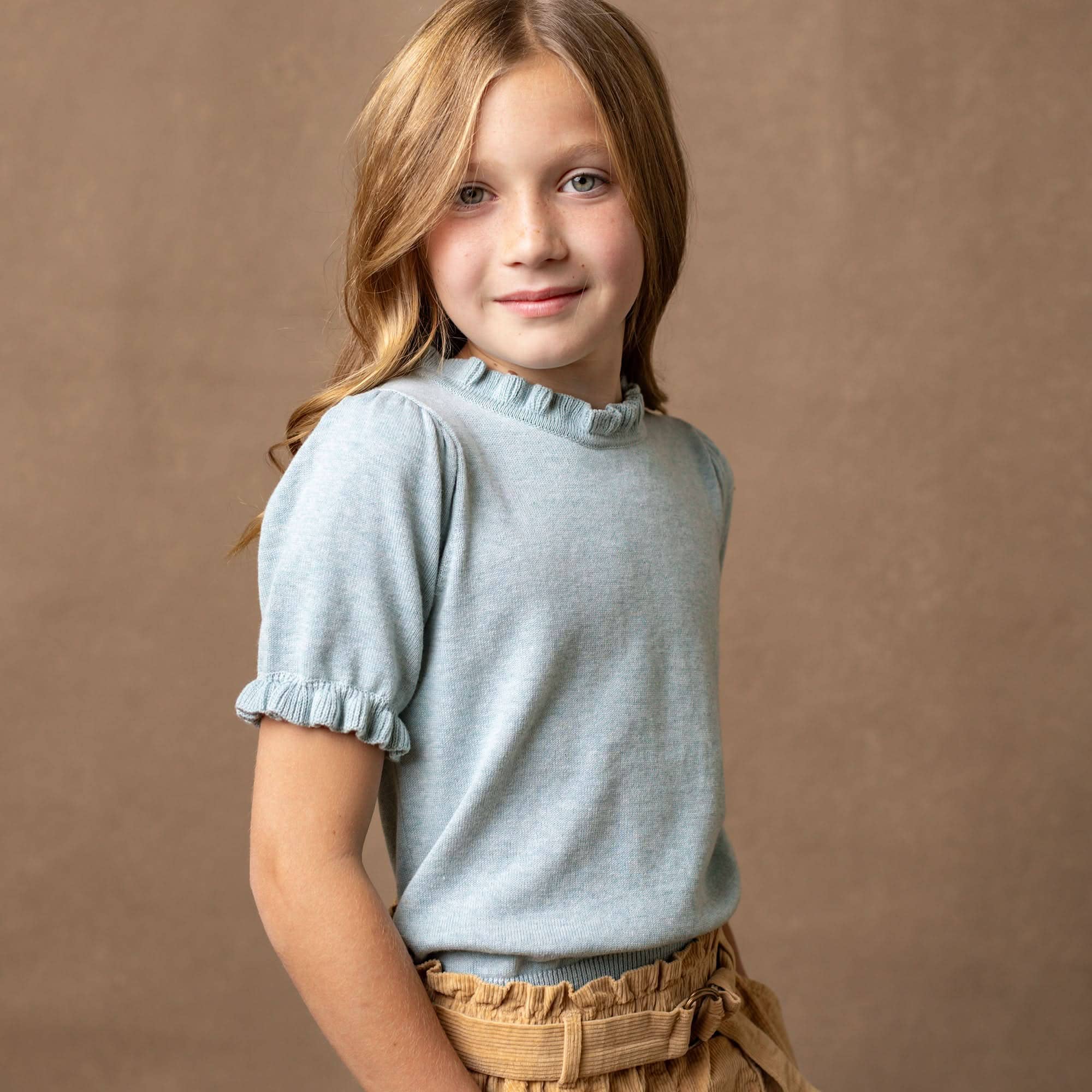 Image of Organic Puff Sleeve Sweater